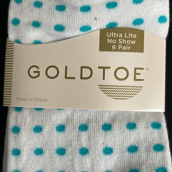 New Goldtoe 6 prs Women’s No Show Socks - Picture 2 of 10